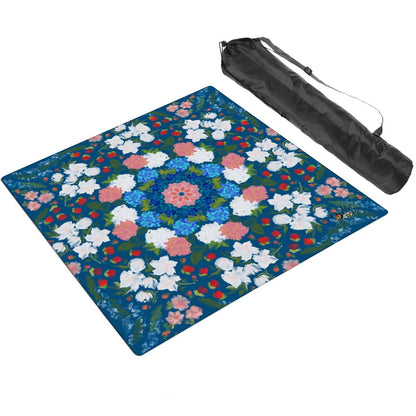 Thickened Mahjong Mat SleekSurface (Ship Rolled Up) Bright eggs and flowers