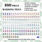 American Mahjong Tiles (Traditional Porcelain Style) GeodeSeries1 green IMG9936
