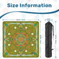 2026 Spring Green Mini Travel Mahjong Mat with directions-20.9"x20.9" (Ship Rolled up)