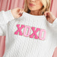 White Merry and Bright Quilted Sweatshirt