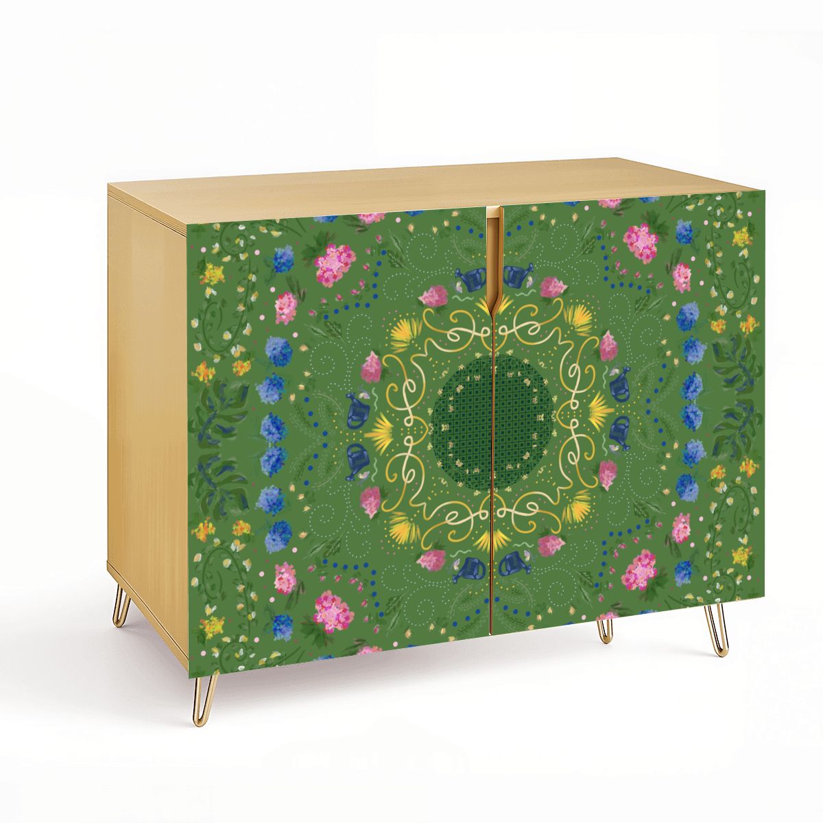 Wooden Storage Cabinet (Made in USA) Green Garden in the Village