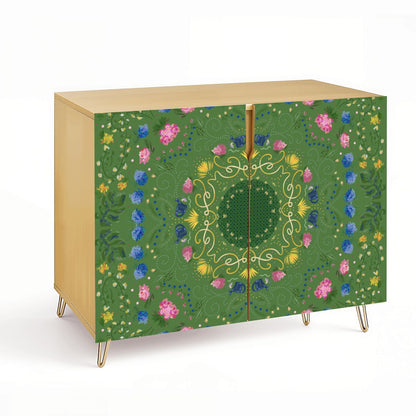 Wooden Storage Cabinet (Made in USA) Green Garden in the Village