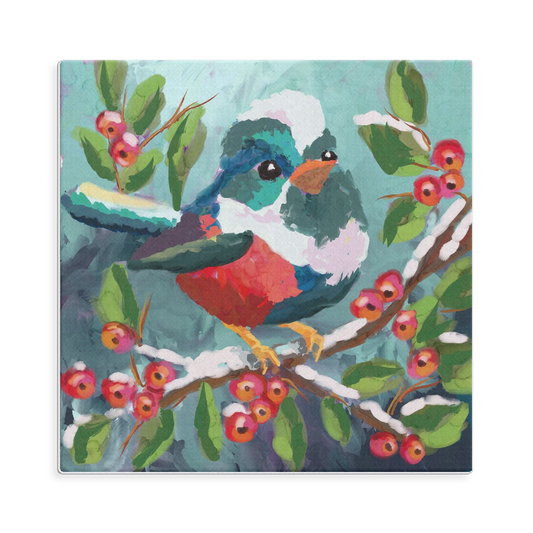 Winter Bird Magical Canvas Wraps-unframed- powered by Artivive