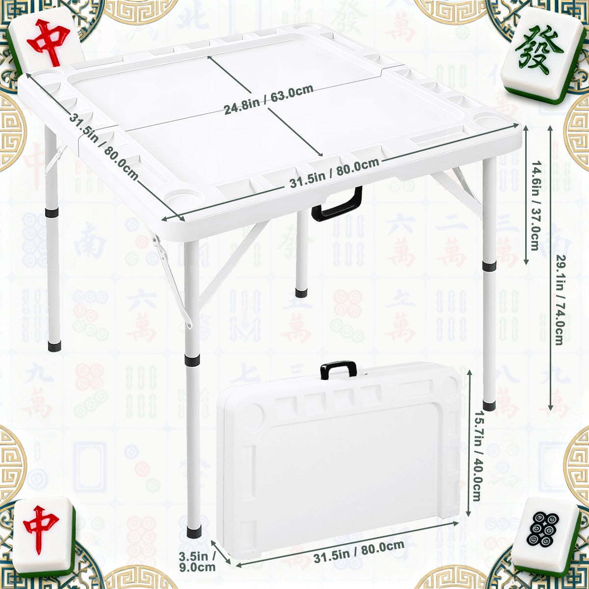 2026 Spring Design- Foldable Mahjong Table