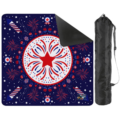 Patriotic 2026 Mahjong Mat 31.5"x31.5" (Ship Rolled up)
