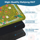 2026 Spring Green Mini Travel Mahjong Mat with directions-20.9"x20.9" (Ship Rolled up)