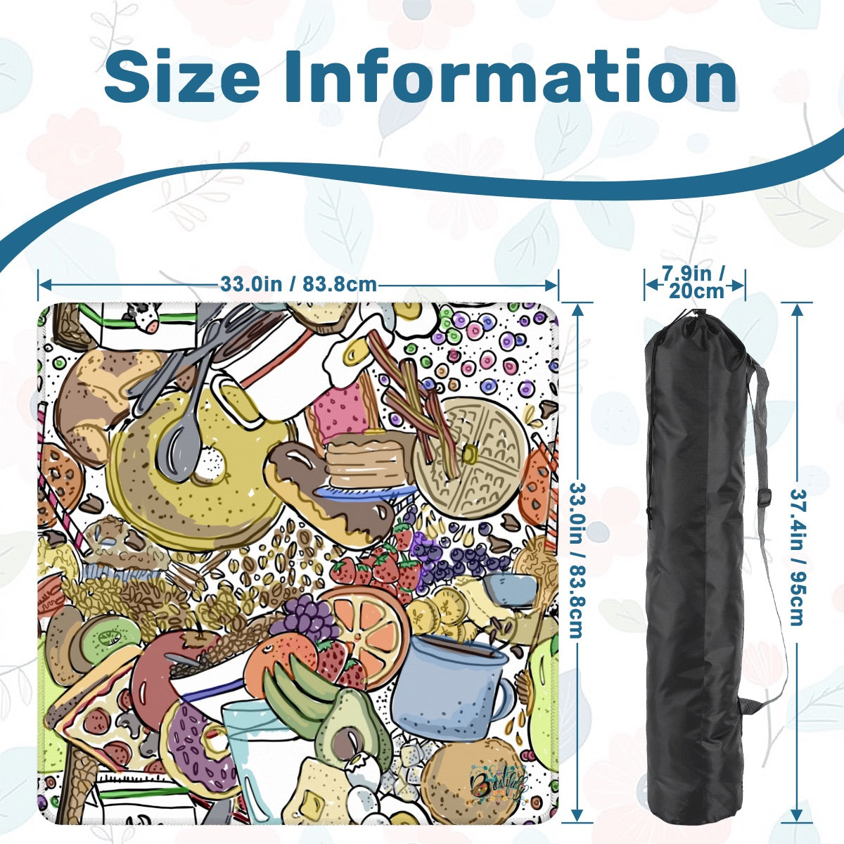 Mahjong Mat 33"x33" (Ship Rolled up) Breakfast
