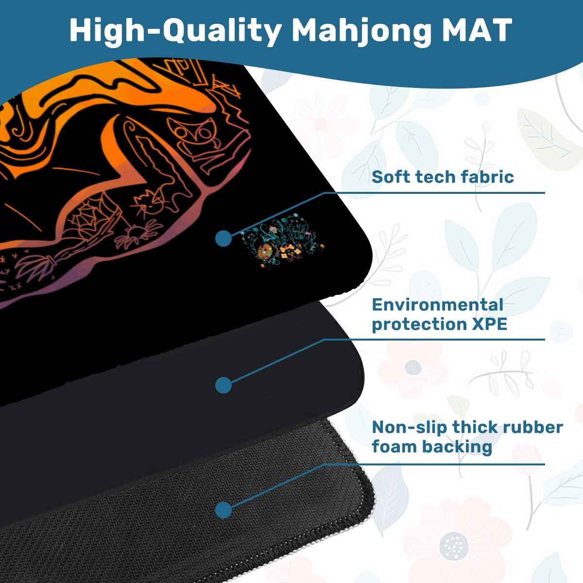 Mahjong Mat 33"x33" (Ship Rolled up) Jack’s Holiday