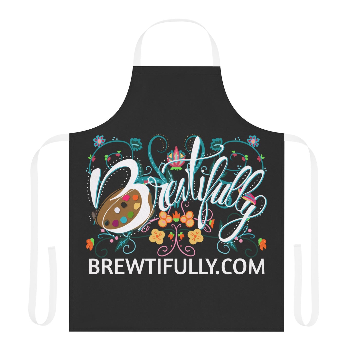 Brewtifully Apron, 5-Color Straps -Black