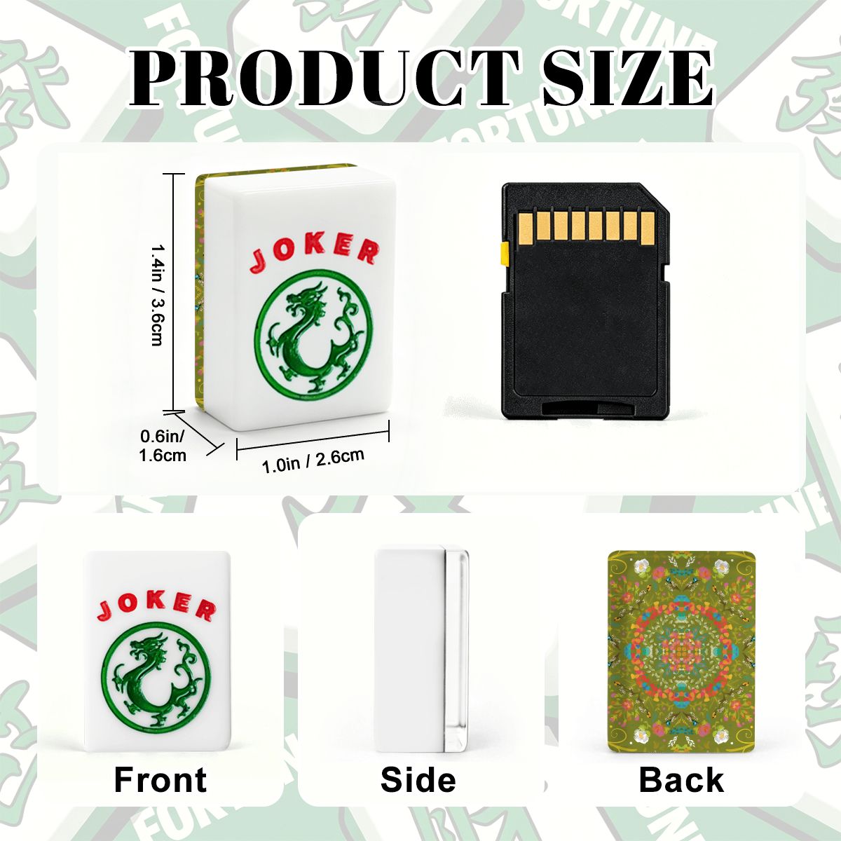 Spring on Green American Mahjong Tiles