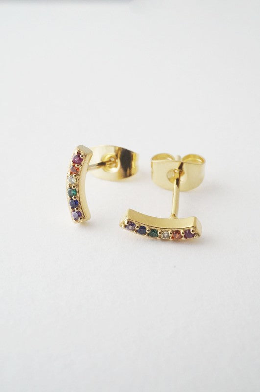 Rainbow Crystal Earrings