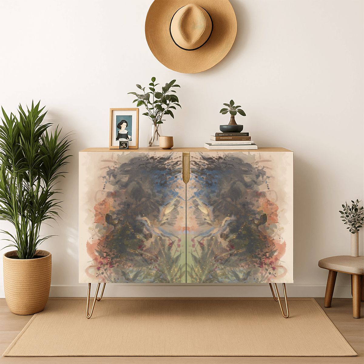 Wooden Storage Cabinet (Made in USA) Rising
