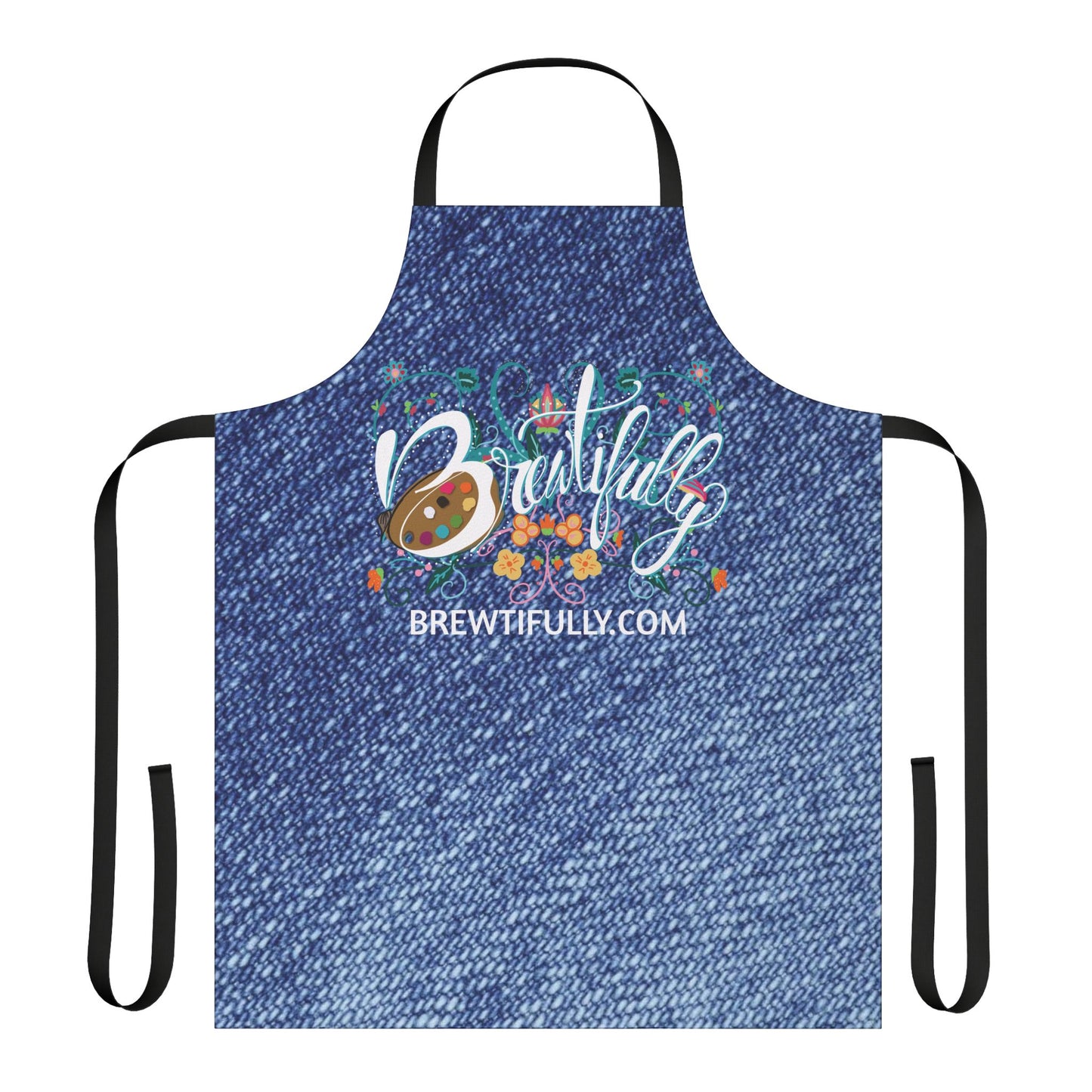 Brewtifully Apron, 5-Color Straps - Denim