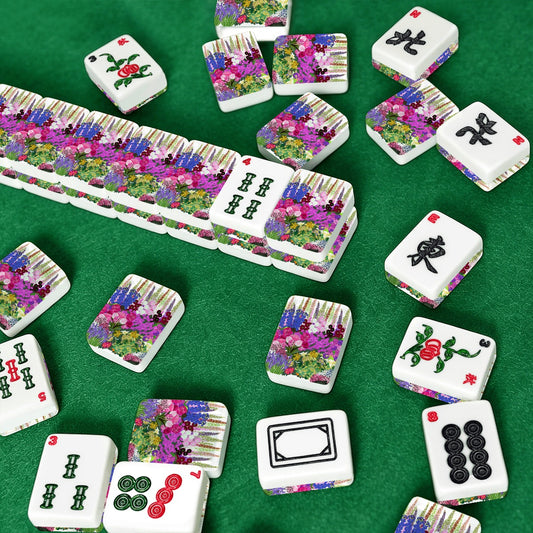 English Garden American Mahjong Tiles