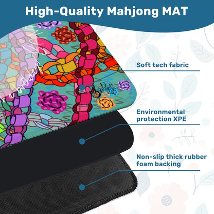 Bam, it’s a birthday! Mahjong Mat 31.5"x31.5" (Ship Rolled up)