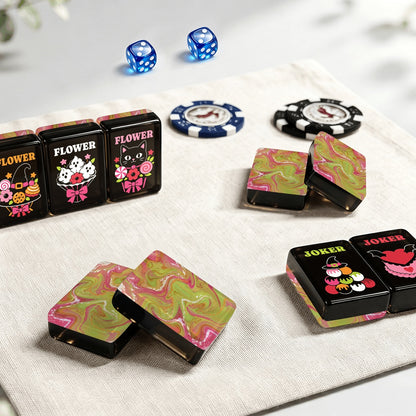 Abstract Gothic Dessert Halloween Mahjong Tiles