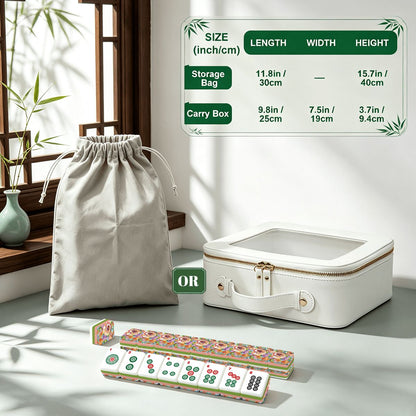 4 Layer American Mahjong Tiles Set Bold floral