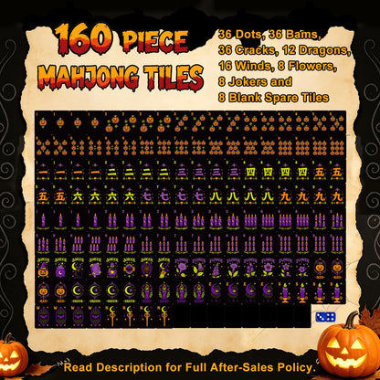 Sistas in purple- with Pumpkin Hex Halloween Mahjong Tiles multi layer