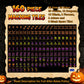 Sistas on Orange with Pumpkin Hex Halloween Mahjong Tiles  Single Layer