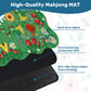 Strawberry Summer Season on Green - Scalloped Mahjong Mat 31.5"x31.5" (Ship Rolled up)