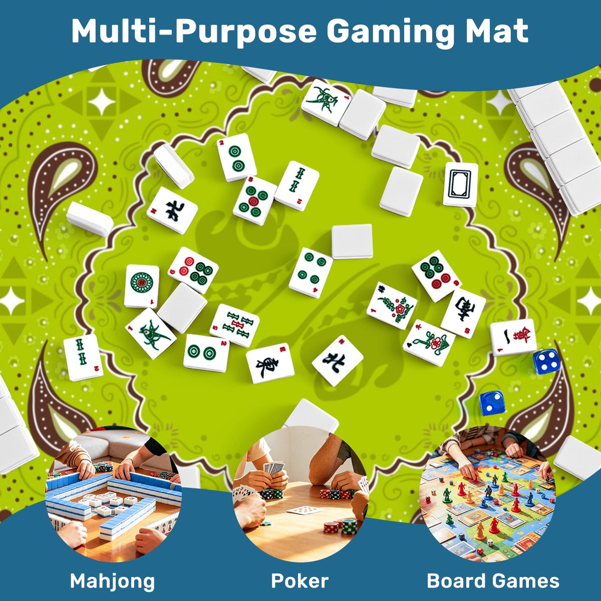 Mahjong Mat SleekSurface Giddy Up