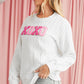 White Merry and Bright Quilted Sweatshirt