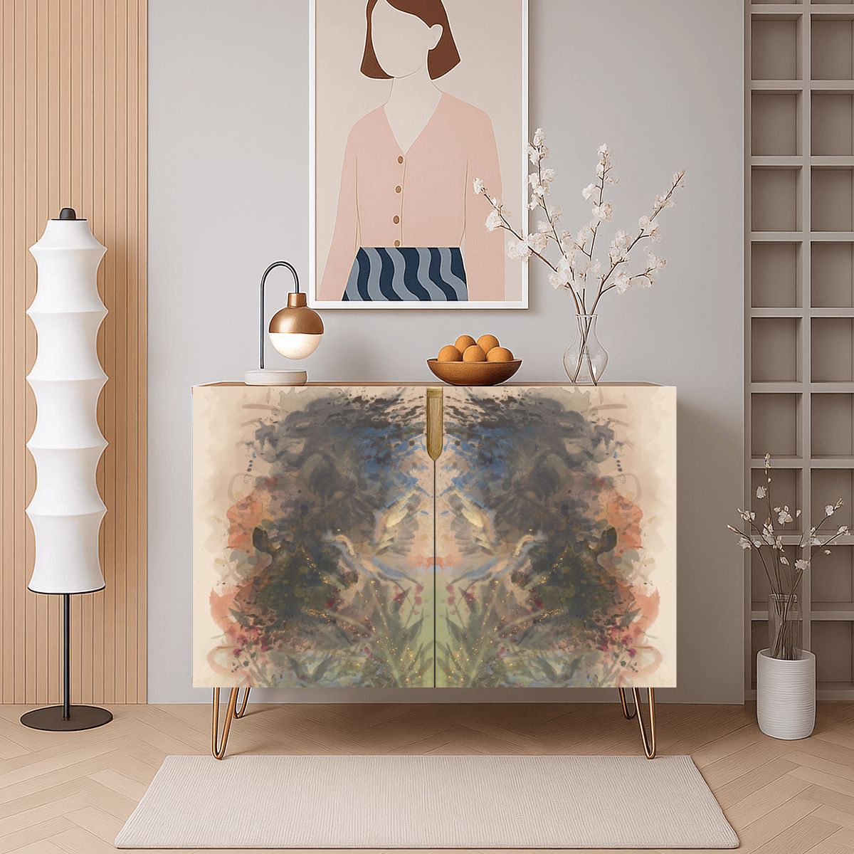 Wooden Storage Cabinet (Made in USA) Rising