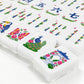 American Mahjong Tiles (Traditional Porcelain Style) Geode series  blue gold vein