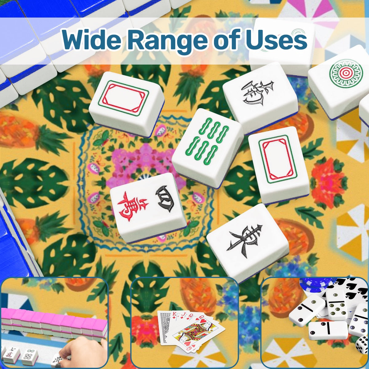 Mahjong Mat 33"x33" (Ship Rolled up) Seasonal Break at the Shore