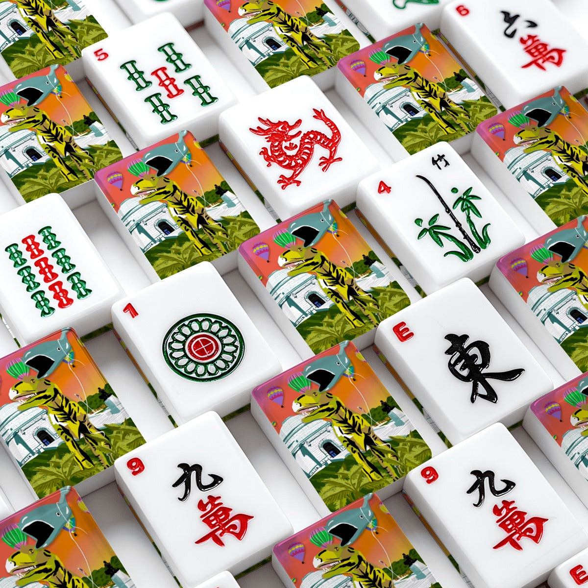 Alice’s Day Out American Mahjong Tiles