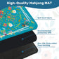 Summer on turquoise Mini travel Mahjong Mat 20.9"x20.9" (Ship Rolled up)