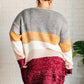 Bring the Warmth Color Block Cardigan