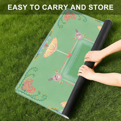 Pungs and paddles pastel Mini Travel Mahjong Mat 20.9"x20.9" (Ship Rolled up)