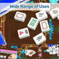 Neon on Leopard- Mini Travel Mahjong Mat 20.9"x20.9" (Ship Rolled up)