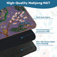 Chinoiserie Purple Mini travel Mahjong Mat 20.9"x20.9" (Ship Rolled up)