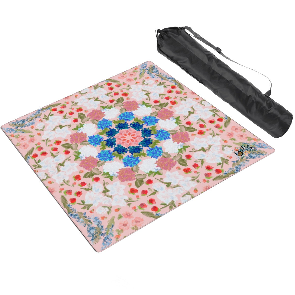 Mahjong Mat SleekSurface Bright birds and florals