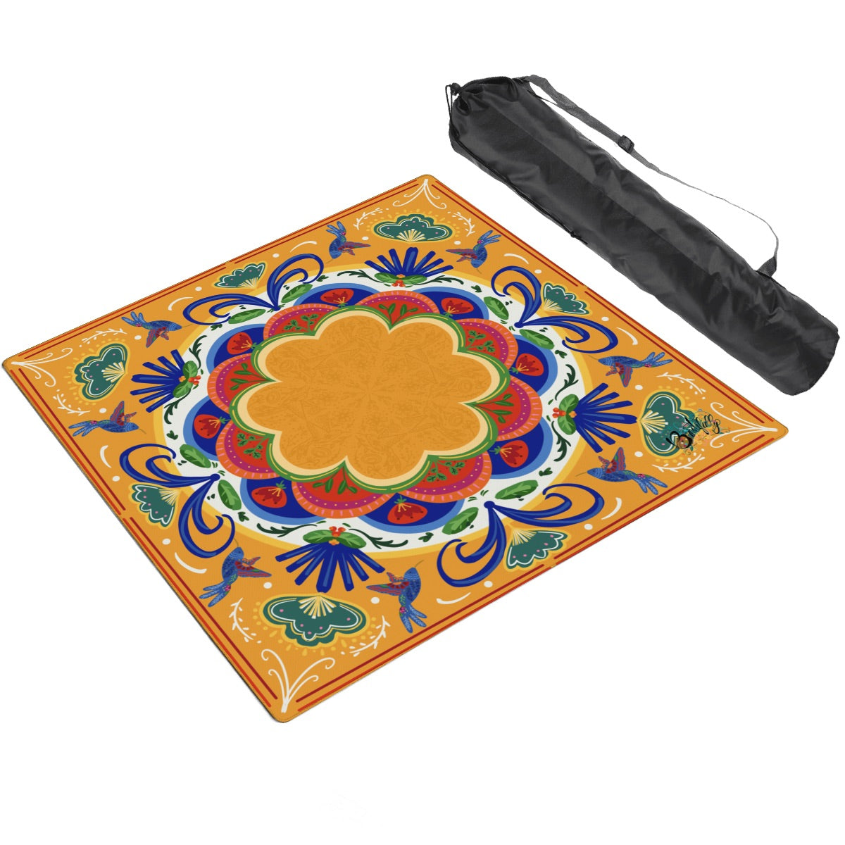 Thickened Mahjong Mat SleekSurface (Ship Rolled Up) FolkHeritage orange
