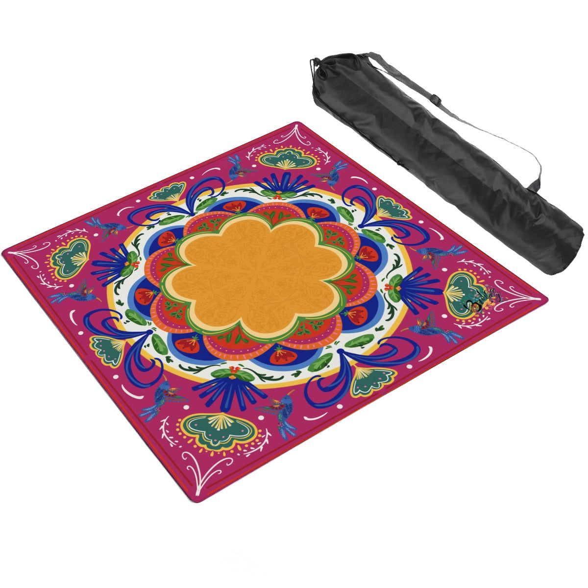 Thickened Mahjong Mat SleekSurface (Ship Rolled Up) FolkHeritage orange
