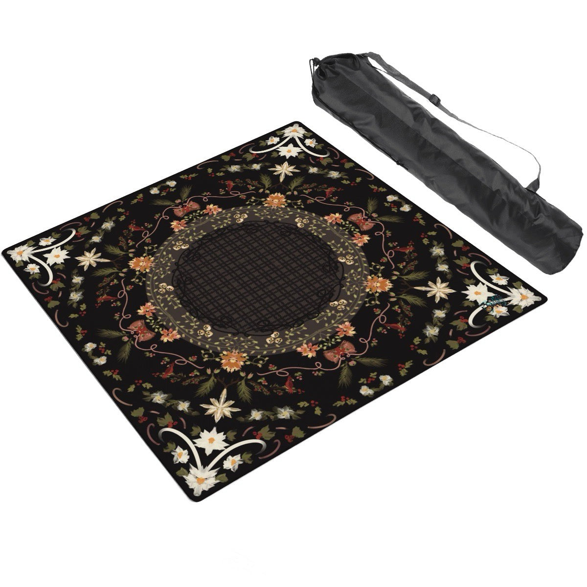 Around Christmas Series- Thickened Mahjong Mat SleekSurface (Ship Rolled Up)
