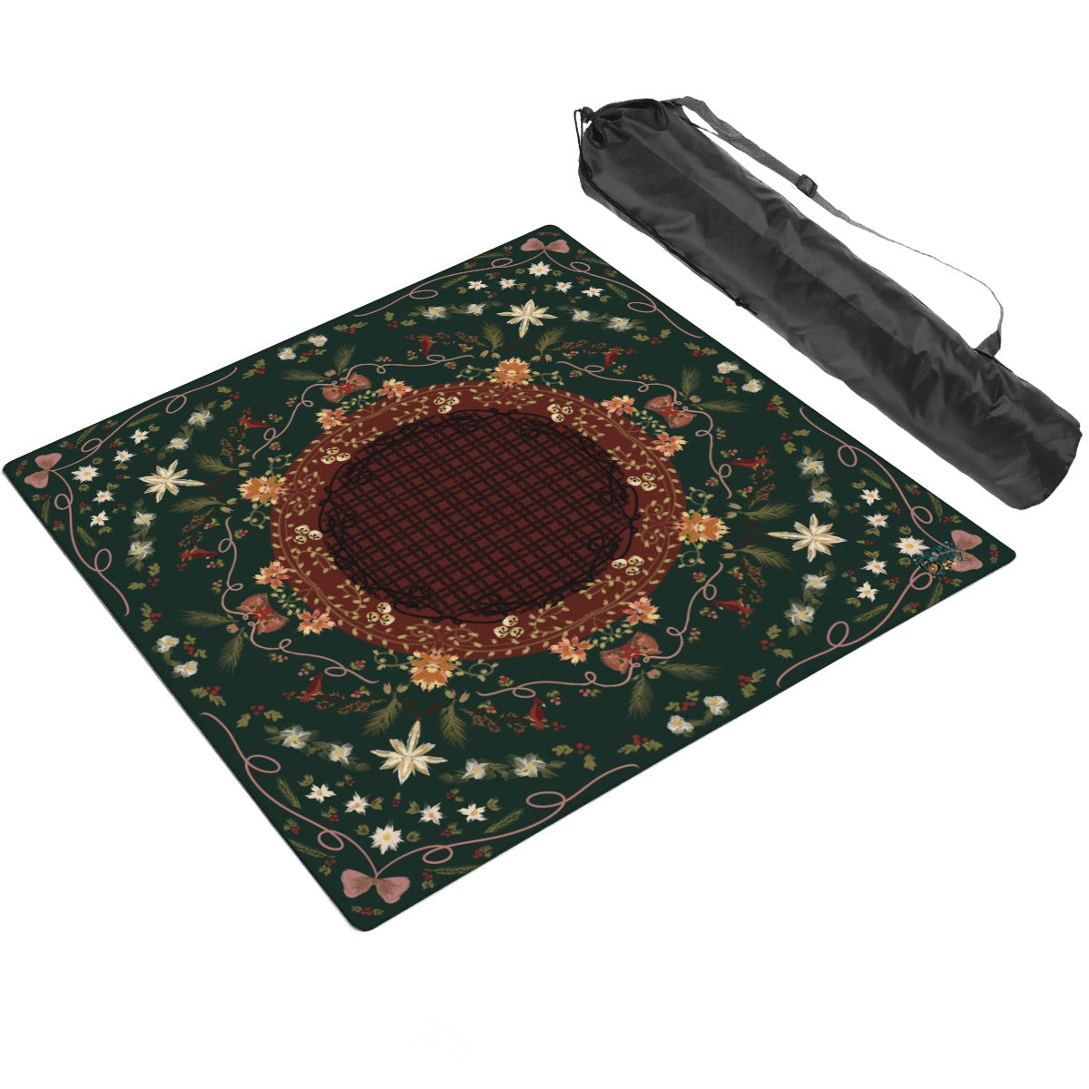 Around Christmas Series- Thickened Mahjong Mat SleekSurface (Ship Rolled Up)