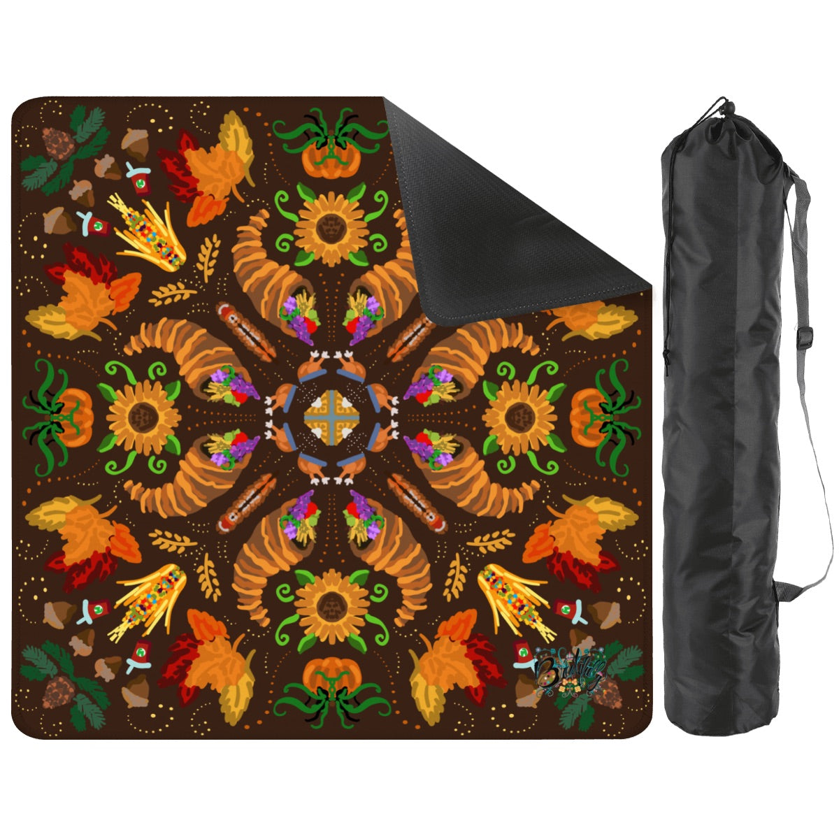 Mahjong Mat 33"x33" (Ship Rolled up) Thanksgiving