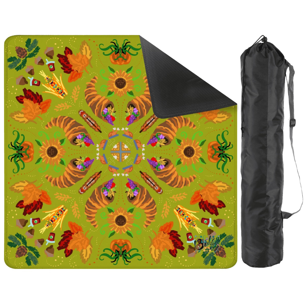 Mahjong Mat 33"x33" (Ship Rolled up) Thanksgiving