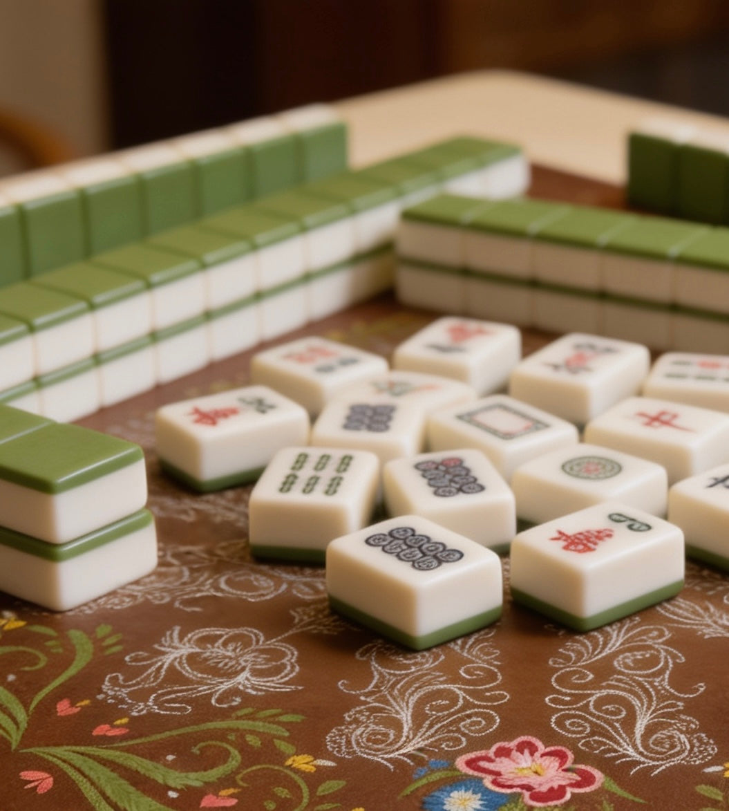 These tiles are made for Mahjin’ - Vegan Leather Mahjong Mat-3 colorways
