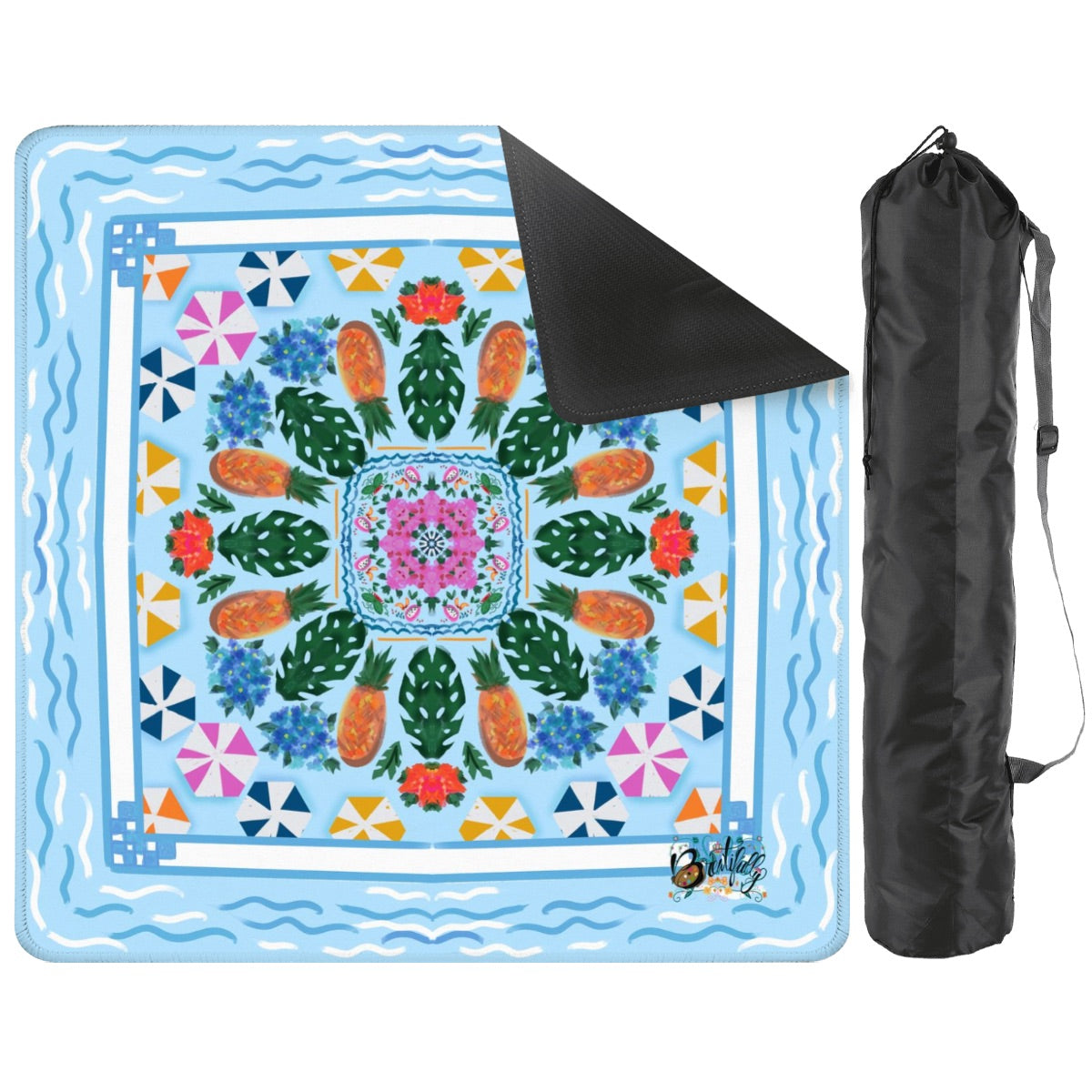 Mahjong Mat 33"x33" (Ship Rolled up) Seasonal Break at the Shore