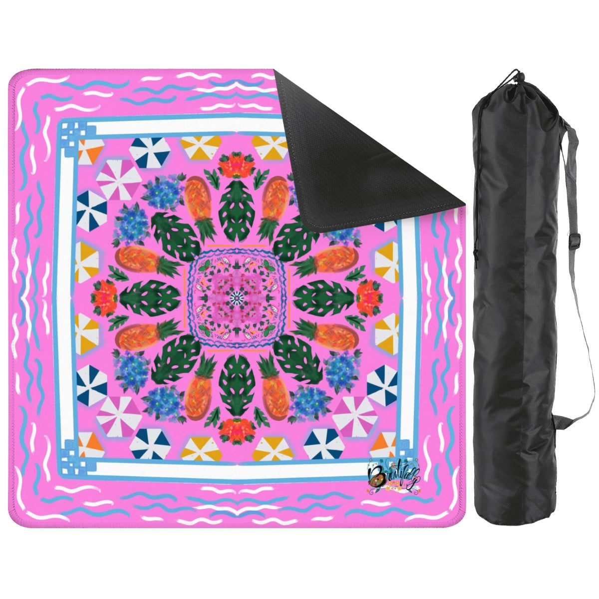 Mahjong Mat 33"x33" (Ship Rolled up) Seasonal Break at the Shore