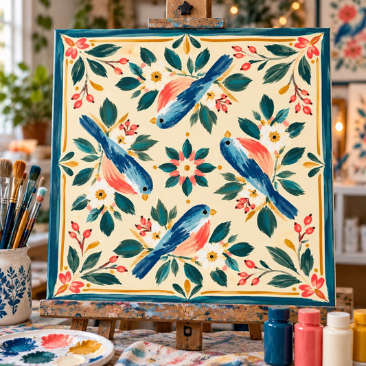 Make It: Paint & Collage Mahjong Mat Class