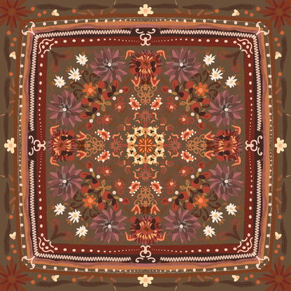 Variety Design Silken Rug- Style Mahjong Mat- shipped rolled