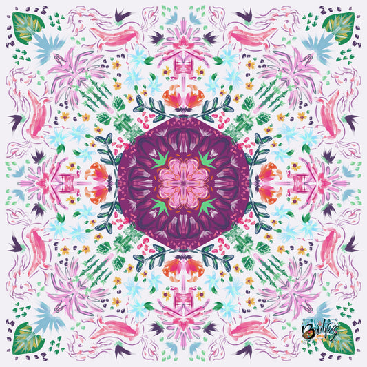 Year of the Horse Design Silken Rug- Style Mahjong Mat- shipped rolled