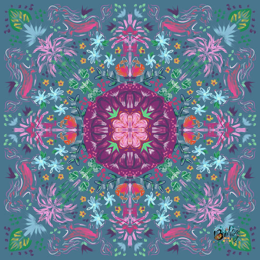 Year of the Horse Design Silken Rug- Style Mahjong Mat- shipped rolled