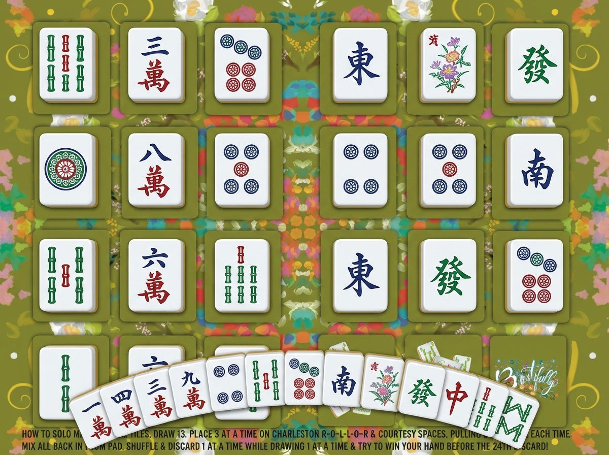 Solo MAHJ pad - 2026 Spring green choice with or without instructions